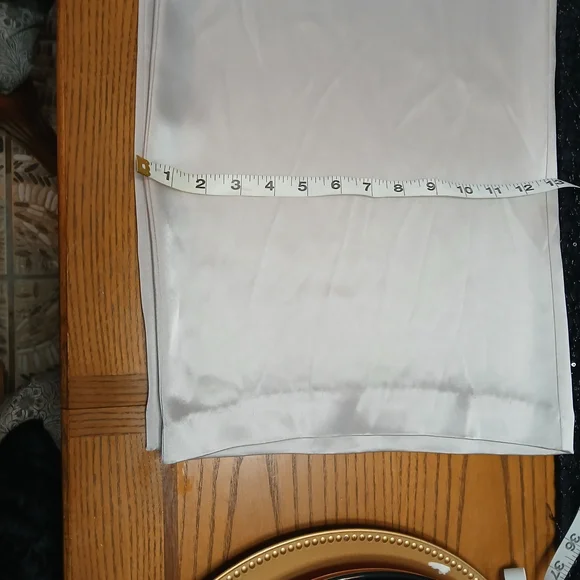 St. John Silver Gray Wide Leg Pants - Picture 9 of 12